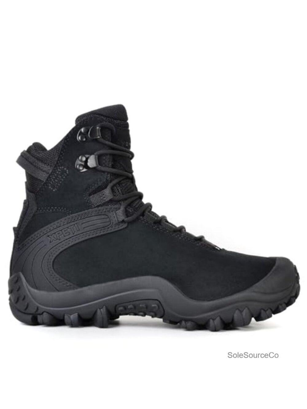 Men's Lightweight Tactical Combat Boots Suede Leather Ankle-High Lace-Up